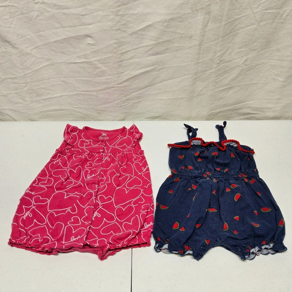 Baby Girl 18M Clothing Bundle - Carter's & Cat & Jack - 4 Piece Lot